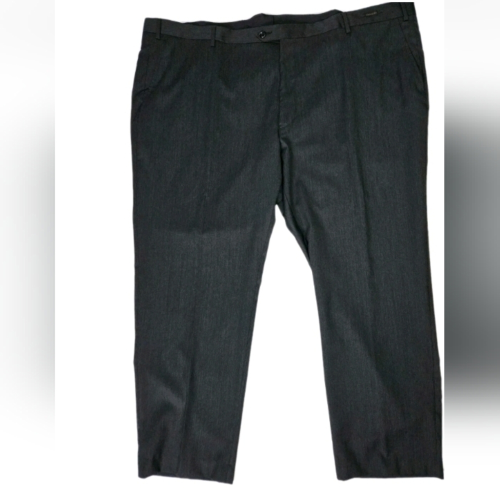 New Jos A Bank Mens Reserve Wool Pants Size 48R Charcoal Gray Tailored Fit